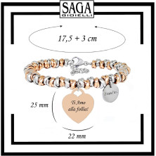 SAGA GIOIELLI® Bracciale donna I need to...Collections Protezione, Fortuna, Buoni Auspici, Amore