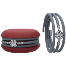 Macaron TOOLATE Bracciale Charm Macaron Donna in Caucciù con Simbolo, Charm Cuore Stella Quadrifoglio, Confezione Pasticcino -