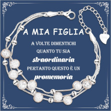 CheersLife Bracciale In Argento Con Stelle E Perline Per Le Donne,Regali Di Ispirazione Per Le Donne Ragazze,Bracciali Per Donna