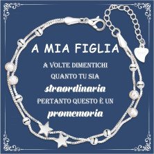 CheersLife Bracciale In Argento Con Stelle E Perline Per Le Donne,Regali Di Ispirazione Per Le Donne Ragazze,Bracciali Per Donna