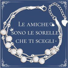 CheersLife Bracciale In Argento Con Stelle E Perline Per Le Donne,Regali Di Ispirazione Per Le Donne Ragazze,Bracciali Per Donna