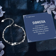 CheersLife Bracciale In Argento Con Stelle E Perline Per Le Donne,Regali Di Ispirazione Per Le Donne Ragazze,Bracciali Per Donna