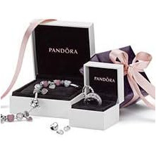 Pandora, set regalo originale, 1 braccialetto in argento con cuore e chiusura 590719 e 1 charm in argento “Apri il tuo cuore”