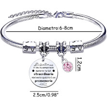 QTQTLP Regalo Amicizia Bracciale,Donna Bracciale Ispiratore Donna Ragazza per La Migliore Amica Regalo di Laurea, Regalo di