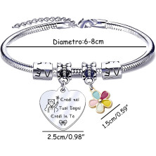 QTQTLP Regalo Amicizia Bracciale,Donna Bracciale Ispiratore Donna Ragazza per La Migliore Amica Regalo di Laurea, Regalo di