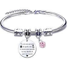 QTQTLP Regalo Amicizia Bracciale,Donna Bracciale Ispiratore Donna Ragazza per La Migliore Amica Regalo di Laurea, Regalo di