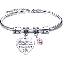 QTQTLP Regalo Amicizia Bracciale,Donna Bracciale Ispiratore Donna Ragazza per La Migliore Amica Regalo di Laurea, Regalo di