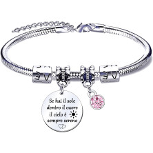 QTQTLP Regalo Amicizia Bracciale,Donna Bracciale Ispiratore Donna Ragazza per La Migliore Amica Regalo di Laurea, Regalo di