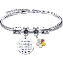 QTQTLP Regalo Amicizia Bracciale,Donna Bracciale Ispiratore Donna Ragazza per La Migliore Amica Regalo di Laurea, Regalo di