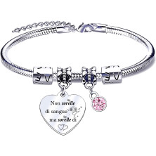 QTQTLP Regalo Amicizia Bracciale,Donna Bracciale Ispiratore Donna Ragazza per La Migliore Amica Regalo di Laurea, Regalo di