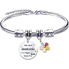 QTQTLP Regalo Amicizia Bracciale,Donna Bracciale Ispiratore Donna Ragazza per La Migliore Amica Regalo di Laurea, Regalo di