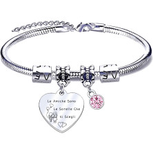 QTQTLP Regalo Amicizia Bracciale,Donna Bracciale Ispiratore Donna Ragazza per La Migliore Amica Regalo di Laurea, Regalo di