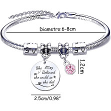 QTQTLP Regalo Amicizia Bracciale,Donna Bracciale Ispiratore Donna Ragazza per La Migliore Amica Regalo di Laurea, Regalo di