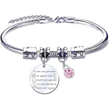 QTQTLP Regalo Amicizia Bracciale,Donna Bracciale Ispiratore Donna Ragazza per La Migliore Amica Regalo di Laurea, Regalo di