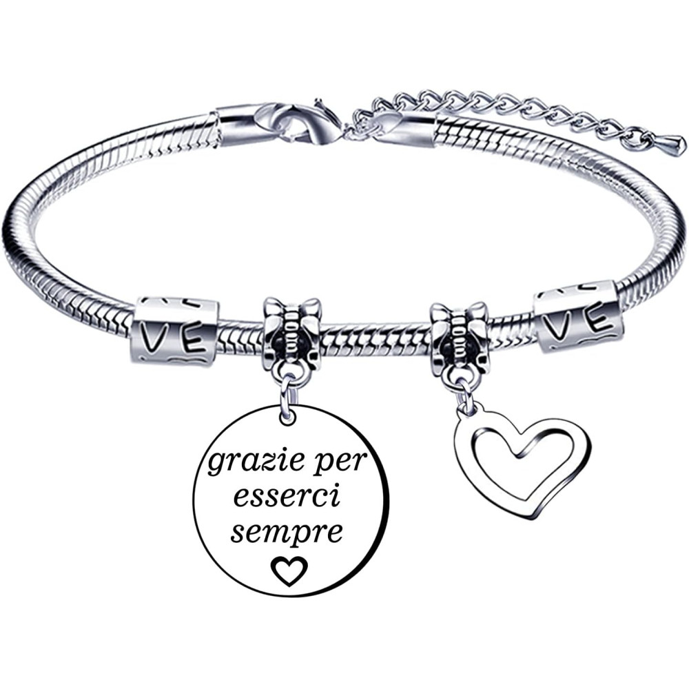 Lumengqi Bracciale Donna Regalo Donna Regali per la moglie Fidanzata Sorella compagno di classe Mamma Amic Braccialetti Amicizia