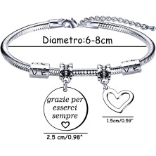 Lumengqi Bracciale Donna Regalo Donna Regali per la moglie Fidanzata Sorella compagno di classe Mamma Amic Braccialetti Amicizia