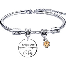 Lumengqi Bracciale Donna Regalo Donna Regali per la moglie Fidanzata Sorella compagno di classe Mamma Amic Braccialetti Amicizia