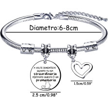 Lumengqi Bracciale Donna Regalo Donna Regali per la moglie Fidanzata Sorella compagno di classe Mamma Amic Braccialetti Amicizia