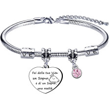 Lumengqi Bracciale Donna Regalo Donna Regali per la moglie Fidanzata Sorella compagno di classe Mamma Amic Braccialetti Amicizia