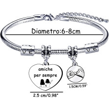 Lumengqi Bracciale Donna Regalo Donna Regali per la moglie Fidanzata Sorella compagno di classe Mamma Amic Braccialetti Amicizia