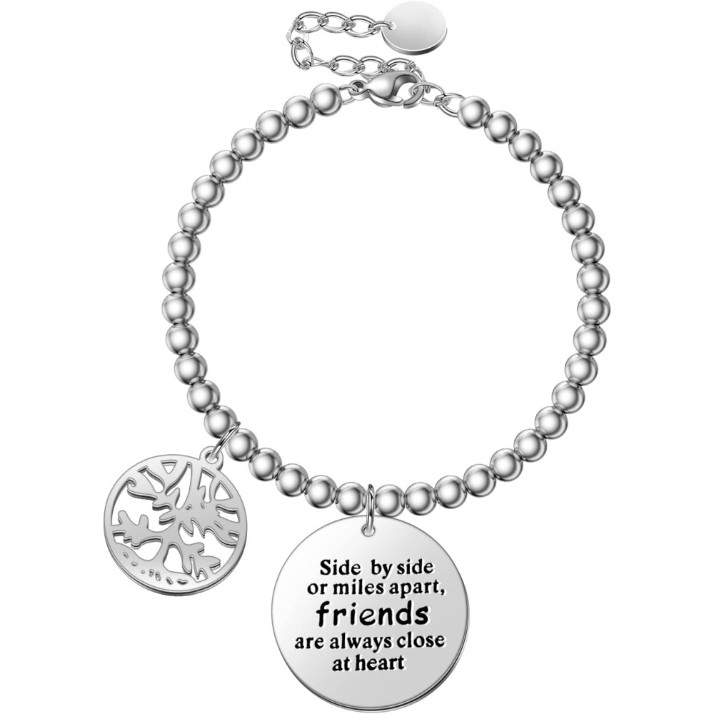 Anson&Hailey Regalo Donna Natale Bracciale Donna Braccialetto Bracciale Amicizia Best Friends e Inspirational In Acciaio