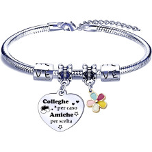 FGHJK Regali Natale Collega Bracciale Collega Regalo Colleghe Regalo di Amicizia Colleghi Braccialetto Regali per Collega Regalo