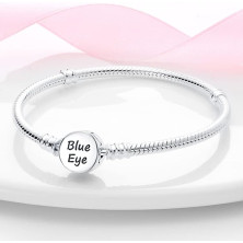 LNQOBU Argento Sterling 925 Braccialetto da Donna con chiusura a cuore Compatibile con Pandora Europei Charms da Donna