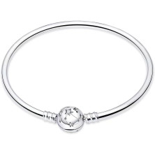 LNQOBU Argento Sterling 925 Braccialetto da Donna con chiusura a cuore Compatibile con Pandora Europei Charms da Donna