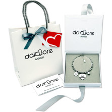 dalcuore Bracciale Amicizia, Ipoallergenico, Idee Regalo Donna Compleanno Amica Migliore Braccialetto Frasi Speciali per Amiche