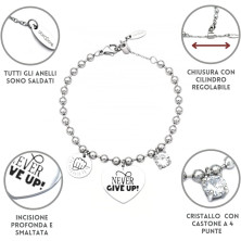 dalcuore Bracciale Amicizia, Ipoallergenico, Idee Regalo Donna Compleanno Amica Migliore Braccialetto Frasi Speciali per Amiche