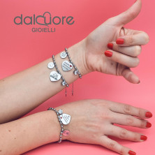 dalcuore Bracciale Amicizia, Ipoallergenico, Idee Regalo Donna Compleanno Amica Migliore Braccialetto Frasi Speciali per Amiche