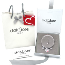 dalcuore Bracciale Amicizia, Ipoallergenico, Idee Regalo Donna Compleanno Amica Migliore Braccialetto Frasi Speciali per Amiche