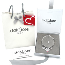 dalcuore Bracciale Amicizia, Ipoallergenico, Idee Regalo Donna Compleanno Amica Migliore Braccialetto Frasi Speciali per Amiche