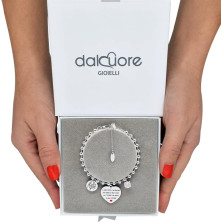 dalcuore Bracciale Amicizia, Ipoallergenico, Idee Regalo Donna Compleanno Amica Migliore Braccialetto Frasi Speciali per Amiche