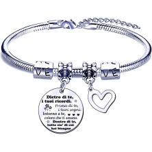 POIUYTRE Regali Natale Amica Braccialetti Sorella Regali Migliore Amica Regalo di Amicizia Bracciale Amica Regalo Sorella Amica