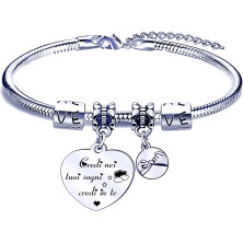 POIUYTRE Regali Natale Amica Braccialetti Sorella Regali Migliore Amica Regalo di Amicizia Bracciale Amica Regalo Sorella Amica