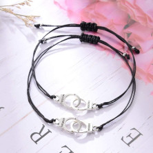 VGWON Braccialetti Amicizia Creativo, Bracciale Coppia, Regalo per la Sorella, Migliore Amica, Fidanzato e Fidanzata, 2