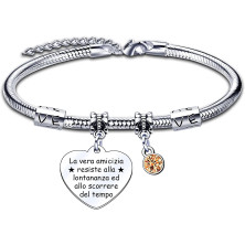 LUODAN Regalo Natale Amicizia Bracciale,Regali Natale Amica Idee Amica Sorelle Bracciale Ispiratore Donna Ragazza per La