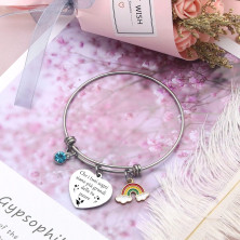 LUODAN Regalo Natale Amicizia Bracciale,Regali Natale Amica Idee Amica Sorelle Bracciale Ispiratore Donna Ragazza per La