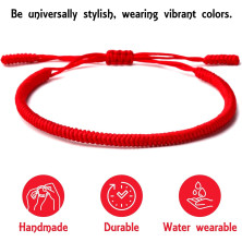 LUCKY BUDDHIST – Portafortuna Braccialetto + Regalo Buddista! Tibetano Amicizia Color Corda Bracciale. Per uomo donna