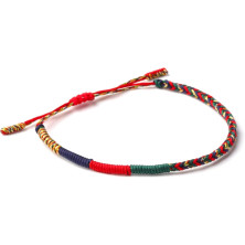 LUCKY BUDDHIST – Portafortuna Braccialetto + Regalo Buddista! Tibetano Amicizia Color Corda Bracciale. Per uomo donna