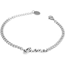 Colours & Beauty Bracciale Donna con Nome | Bracciali Donna | Bracciale Rigido Donna |Bracciale Donna Acciaio | Braccialetti