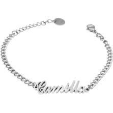 Colours & Beauty Bracciale Donna con Nome | Bracciali Donna | Bracciale Rigido Donna |Bracciale Donna Acciaio | Braccialetti