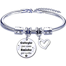 POIUYTRE Regali Natale Collega Idee Regalo Collega Regalo Collega Compleanno Regalo Colleghe Collega Bracciale Colleghe Regalo