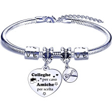 POIUYTRE Regali Natale Collega Idee Regalo Collega Regalo Collega Compleanno Regalo Colleghe Collega Bracciale Colleghe Regalo