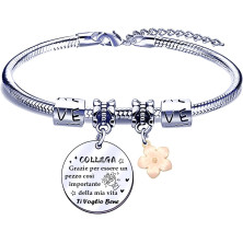 POIUYTRE Regali Natale Collega Idee Regalo Collega Regalo Collega Compleanno Regalo Colleghe Collega Bracciale Colleghe Regalo