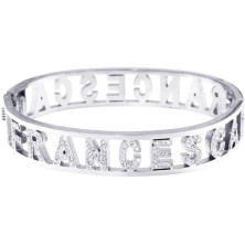 Stellazeta Bracciale Donna con Nome in Acciaio Inossidabile Anallergico Ideale per Regalo Braccialetto Donna con luminosi