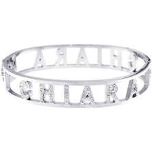 Stellazeta Bracciale Donna con Nome in Acciaio Inossidabile Anallergico Ideale per Regalo Braccialetto Donna con luminosi