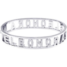 Stellazeta Bracciale Donna con Nome in Acciaio Inossidabile Anallergico Ideale per Regalo Braccialetto Donna con luminosi