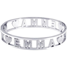 Stellazeta Bracciale Donna con Nome in Acciaio Inossidabile Anallergico Ideale per Regalo Braccialetto Donna con luminosi